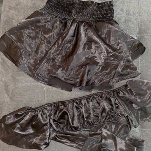 Two piece black skirt